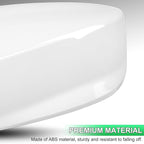 White Driver Side Mirror Cover Rear View Mirror Cap Compatible with 8th Gen Accord Sedan 2008 2009 2010 2011 2012