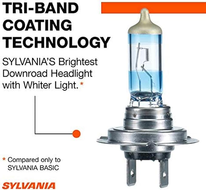 SYLVANIA - H7 SilverStar Ultra plus Free Installation Gloves - High Performance Halogen Headlight Bulb, High Beam, Low Beam, 