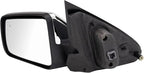 TRQ Driver & Passenger Side Power Heated Mirror Set Smooth Black Textured Compatible with 2008-2011 Ford Focus FO1320319 FO13