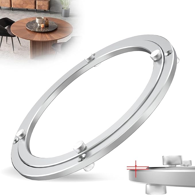 Lazy Susan Hardware,10 inch Heavy Duty Lazy Susan Bearing Kit,Rotating Serving Turntable for Aluminium Alloy Turntable Bearin