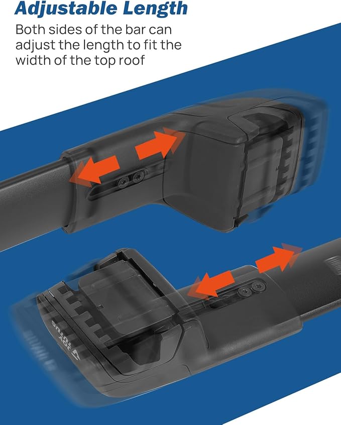JOYTUTUS Lockable Roof Rack Cross Bars Compatible with Volkswagen VW Atlas 2017-2025 with Raised Side Rails (Not Fit for Cross Sport),Anti-Rust Aluminum Crossbars for Roof Cargo Carrier Bag Luggage