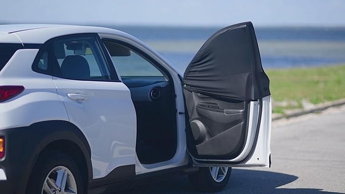 2 Pack Car Driver Side Window Sun Shade Universal Car Side Window Screen for Camping-Fit Most Sedans, Compact SUVs