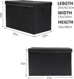 popoly Large Toy Box Chest Storage with Flip-Top Lid, Collapsible Kids Storage Boxes Container Bins for Toys, Playroom Organi