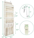 Door Hanging Storage Organizer,with 3 Bins 1 Movable Baby Diaper Caddy,1 Large capacity diaper stacking storage Organizer,10 