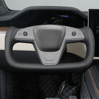 MEWANT Hand Stitched Tesla Model S Yoke Steering Wheel Cover Wrap for Tesla Model S 2021-2023 / Model X 2021-2023 Tesla Yoke Steering Wheel Accessories