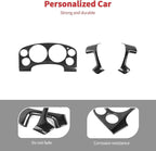 Linskip Driver's Cockpit Trim Kit Compatible with Avalanche/Suburban/Tahoe/Traverse/Silverado 1500 & Yukon/Sierra 2007-2013, Dash Trim Set, Interior Accessories Carbon Fiber