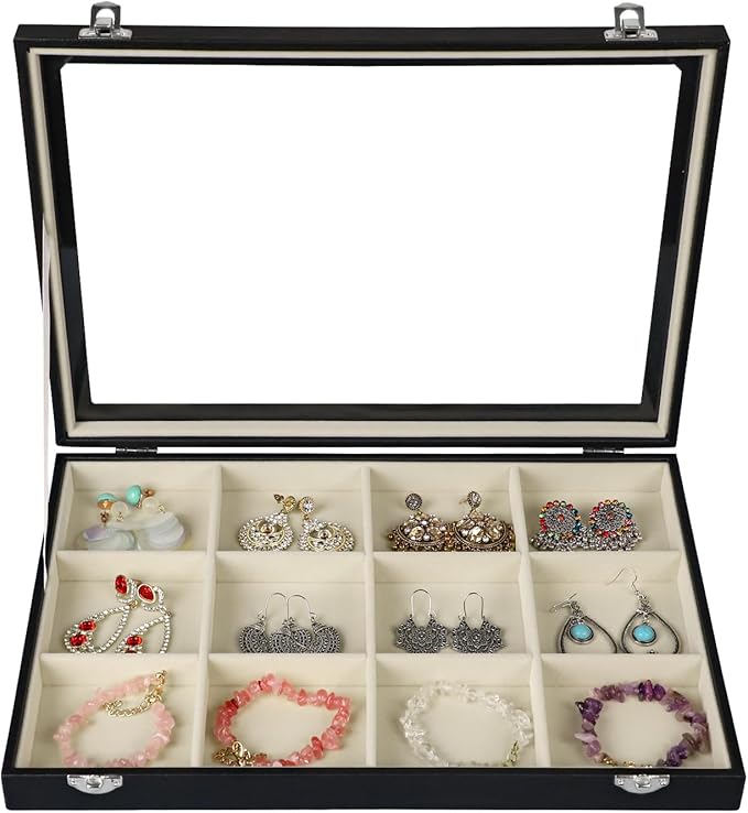 Stratalife Jewelry Organizer Bracelet Holder Organizer Box Earring Storage Drawer Jewelry Display Anti Tarnish Ring Holder Fo