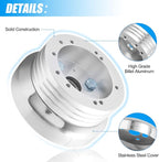 5 & 6 Hole Billet Steering Wheel Hub Adapter Compatible with 1969-1994 Chevrolet Chevy GM Flaming River Ididit Buick Jeep Pontiac Oldsmobile