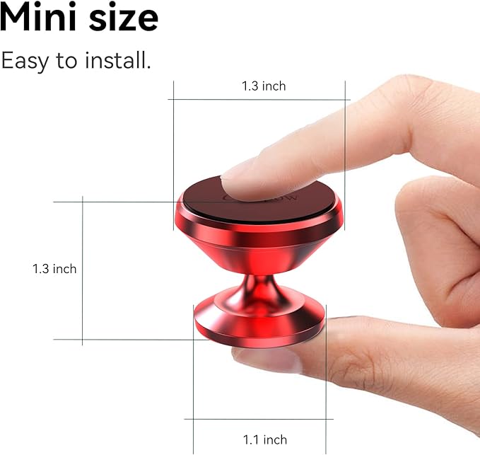 Coolpow【2 Packs 】Magnetic Phone Holder for car【Strong Magnet】phone holders for your car phone holder Mount for Car【4 Metal Plate】Universal Dash cell phone car mount for iphone Samsung car accessories