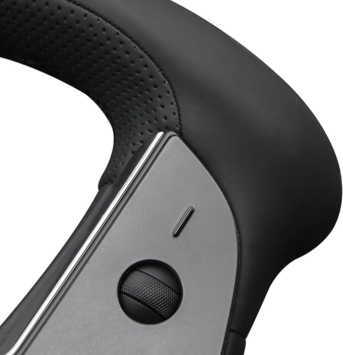 MEWANT Hand Stitched Tesla Model S Yoke Steering Wheel Cover Wrap for Tesla Model S 2021-2023 / Model X 2021-2023 Tesla Yoke Steering Wheel Accessories(3D Style)