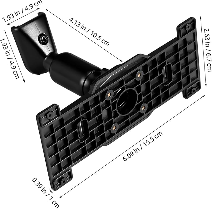 NUOBESTY Rear View Mirror Bracket Universal Dash Cam Mount Adjustable Aluminum Alloy Rearview Mirror Back Plate Panel for Car Interior Accessories