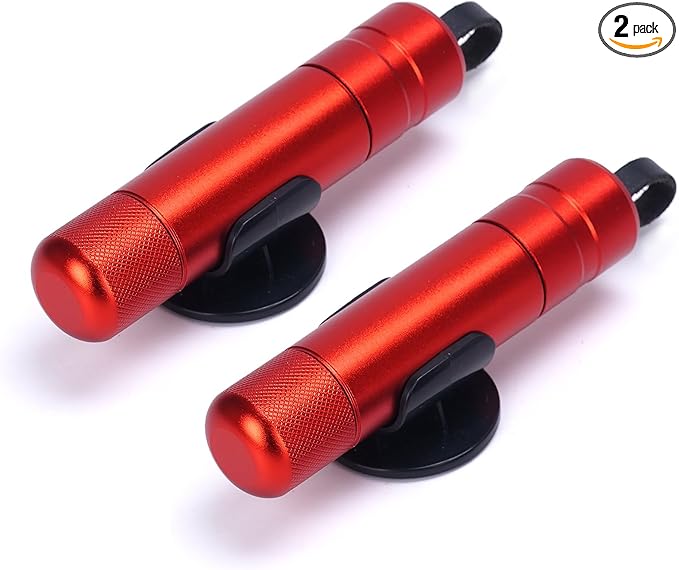 LANBOUY 2 Pack Car Window Breaker Seatbelt Cutter Tool, Glass Breaker Hammer Seatbelt Cutter Safety Glass Breaking, Life Savi