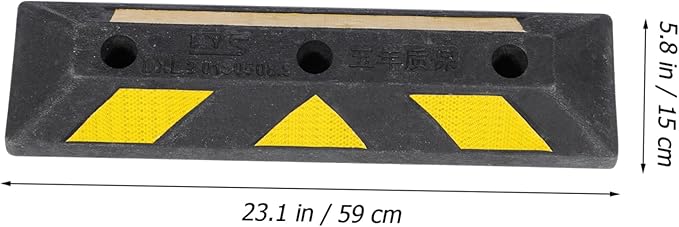 SUPVOX Parking Block Curb Wheel Stopper Durable Vehicle Floor Stopper for Garage Heavy Duty Design Suitable for Cars Trucks and Trailers Prevents Collisions and Improves Safety