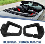 2 Pcs Seat Belt Shoulder Guides Loops Compatible with Chevrolet Camaro Firebird 1993-2003 Ebony Black Replacement 16817202 16817203