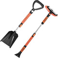 Snow Shovel and Snow Brush 42 in Extendable Snows Broom & Ice Scraper with 180° Pivoting Head Non-Slip Grip Portable Winter Snows Removal Tools for Cars Trucks SUVs Vehicle