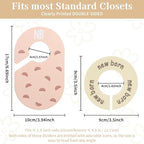 16Pcs Baby Closet Dividers Double-Sided Baby Closet Organizer, Nursery Closets Dividers for Sorting 8 Sizes, Nursery Decor Ha
