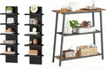 HOOBRO Wall Shelf and Console Table Bundle, 2 Pack Floating Shelves Wall Mounted, Small Entryway Table with Storage Shelves, 