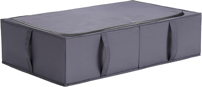 TYEERS Under Bed Storage Containers, Durable Fabric, Washable, Collapsible, Under Bed Storage Bins for Clothes, Blankets, She