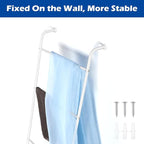 2 Pack Blanket Ladder Decorative Towel Rack Holder for Bathroom, Wall Leaning Metal Drying Quilt Stand for Living Room Bedroo
