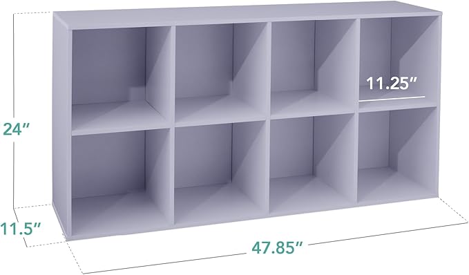 Best Choice Products Kids Bookcase 8-Cube Storage Organizer, 11in Shelf Opening, Bookshelf, Toy Storage, Customizable w/ 3 Re