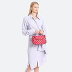 Yeiotsy Travel Cosmetic Bag for Women – Polka Dot Makeup Bag Organizer & Hanging Toiletry Bag