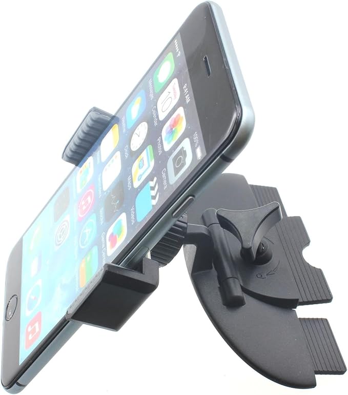 Car Mount CD Slot Holder Compatible with Nokia G100/G300/XR20, Cradle Swivel Dock Strong Grip CD Player Slot