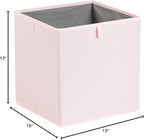 Amazon Basics Collapsible Cube Organizer Bins, Closet Storage Organizer Baskets for Shelves, Space-Saving, 13" x 15" x 13", P