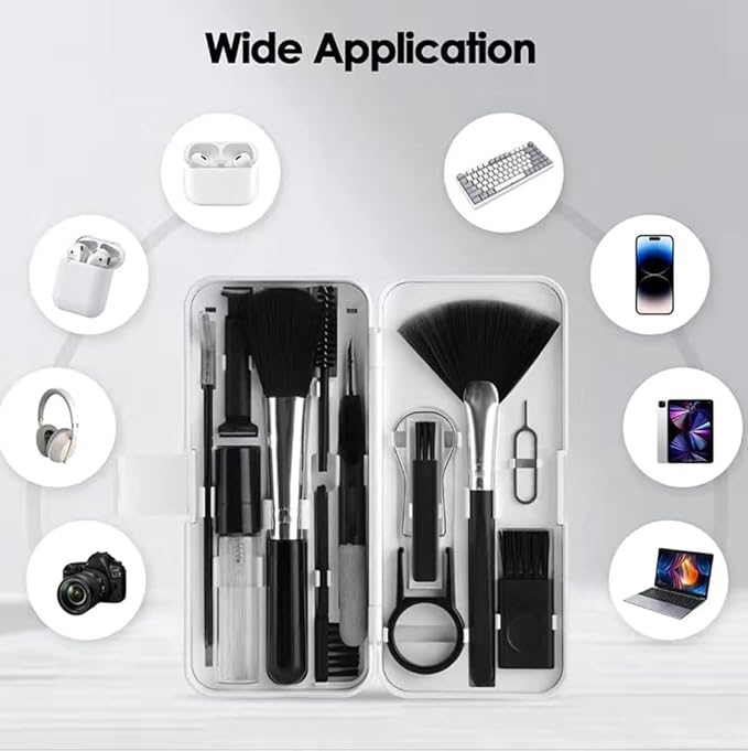 ImmacuKit 18-in-1 Electronic Device Cleaning Kit with Magic Cleaner Gel -Use On Phone, Earbuds, Laptop, Keyboard, Smart Watch