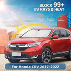 for Honda CRV Windshield Sun Shade 2017-2022, 4-Layer 260T Front Window UV Protection, Custom Fit CR-V Foldable Sun Visor, Car Accessories for Summer