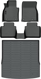 Auxko All Weather Floor Mats Cargo Liner Fit for Mazda CX-50 2026 2025 2024 2023 Not for Hybrid TPE Rubber Liners CX50 Accessories All Season Guard Odorless Anti-Slip Floor Mats Cargo Liner