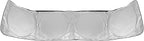 X AUTOHAUX Semi-Truck Sunshade for Windshield and Side Window Full Covered 240T Nylon Polyester Foldable Sun Shade Sun Heat Proctection Cool Temperature for Trailer Commercial Big Rig Trucks