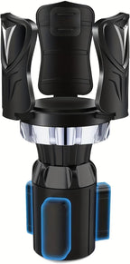 Cup Holder Expander for Car – Fits Most Vehicle Models, Extends Cup Holder Depth, Durable ABS Plastic (Silvery)