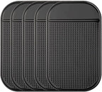 Car Dashboard Sticky Pad, 5-Pack Anti-Slip Dash Mat Upgraded Bigger and Thicker, Non-Slide Phone Mat for Radar Detector, Keys