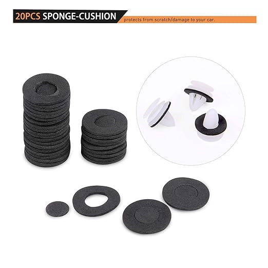 GOOACC - GRC-34 Push Bumper Fastener Rivet Clips with 18 Most Popular Sizes Auto Push Pin Rivets for Benz, BMW, Toyota, Honda