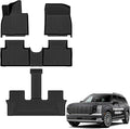 Auxko All Weather Floor Mats for Hyundai Palisade 2026 7/8 Seats Gasoline Only All Season TPE Accessories Guard Odorless Anti-Slip Floor Liners for Hyundai Palisade 2026 7/8 Passengers