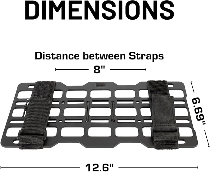 Bulletpoint Aluminum Molle Visor Organizer - Universal Tactical Sun Visor Organizer