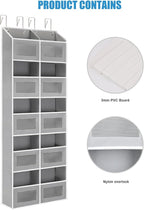 Over the Door Organizer Hanging- 10 Compartments, 80 lbs Load Behind Door Stuffed Animal Storage, Extra Large Toys Storage Or