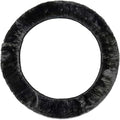 AEGIS Cover Sheepskin Steering Wheel Cover Premium Luxury AUS Genuine Merino Wool All-Season Non-Slip for Cars Fits 14.5-15.5" Wheels (Charcoal)