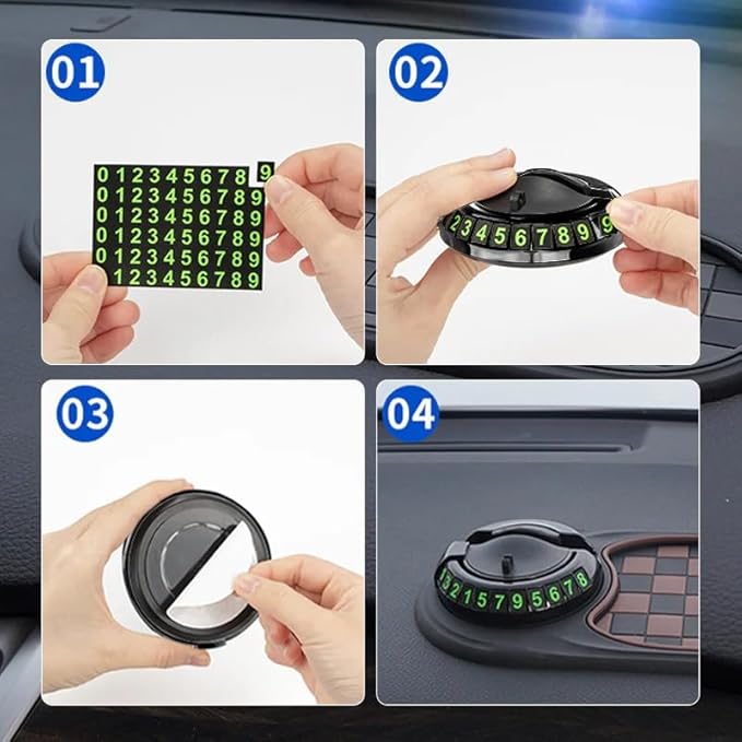 Sakerplus Multifunctional Car Anti-Slip Mat, Rotatable Anti Skid Car Dashboard Pad,Auto Phone Holder-Universal Non-Slip Car M