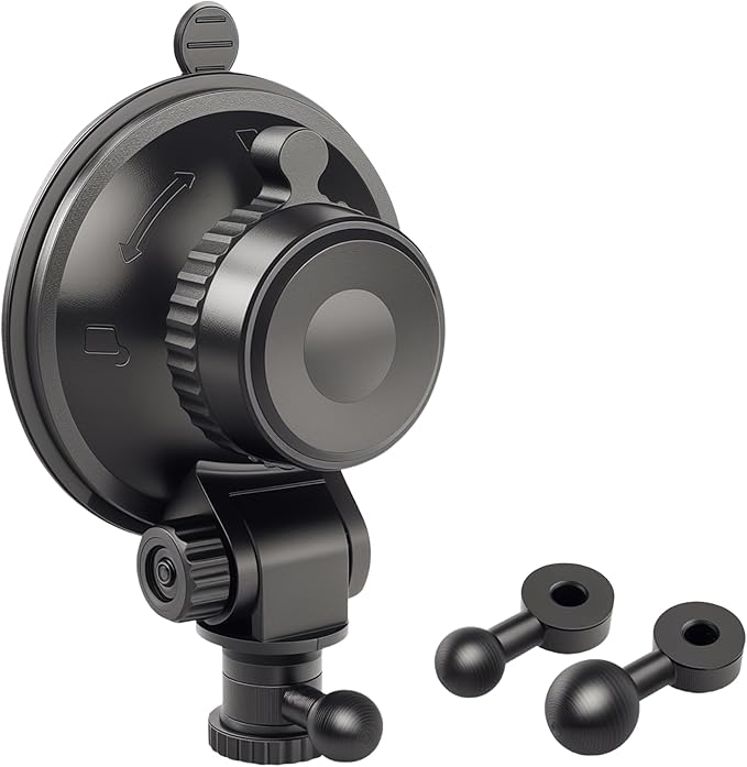 Universal Suction Cup Mount for Garmin Dash Cam Mount,Small Reusable Adjustable Angle Windshield Ball Mount for Garmin Mini2, Fit Dashcam 45/47/55/57/65W/67W/Mini 3/X110/X310/Live,etc