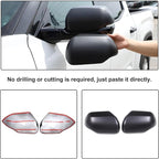Car Door Rear View Mirror Cap Trim Cover Compatible with Toyota Tundra/Sequoia 2022-2025 Outside Side Rearview Mirror Protector Decoration ABS Accessories, Only Fit With Turn Signal Lights Version