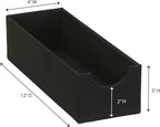 Household Essentials 2-Pack of Drawer Organizers, Sturdy Chipboard with Soft Polyester Cover, Handy and Fashionable Organizat