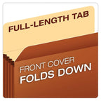 Pendaflex Expanding File Pockets, Letter Size, 5.25" Expansion, Reinforced with DuPont™ Tyvek® Material, Redrope, 10 per Box 