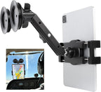 Dual Suction Cup Tablet Holder Mount for Personal Airplane/Boat/Car/Truck Windshield, Pilots iPad Holder Fits iPad Pro Air and Other 4.7-13" Tablets