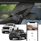 Fitcamx 4K Dash Cam Suitable for GMC Sierra 1500 2500HD 3500HD (HD2-6272, Count The Vents) 2020-2026, OEM Look, UHD 2160P Vid