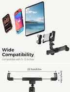 OHLPRO Headrest Tablet Holder for Car Back Seat iPad Car Mount with 360° Adjustable Arm, Road Trip Essentials for Kids or Adults Accessories–Fits for 5"-13" Tablets iPad Galaxy Tab Fire HD+ Switch