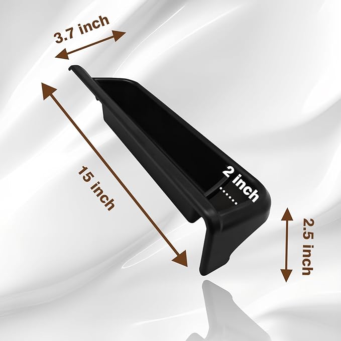 Muslogy Center Console Organizer Dash Storage Box Compatible with Chevrolet Colorado & GMC Canyon 2023 2024 2025 2026 Dashboard Organizer Insert Behind Screen Interior Storage Accessories (Red)