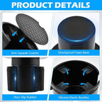 2-in-1 Car Cup Holder Expander with 4 Hooks - Upgraded Adjustable & Expandable Base, Offset Option, Versatile Car Accessories Fits Yeti, Hydroflask, Large Water Bottles