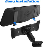 NUOBESTY Rear View Mirror Bracket Universal Dash Cam Mount Adjustable Aluminum Alloy Rearview Mirror Back Plate Panel for Car Interior Accessories