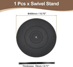 uxcell 3Pcs 16 Inch Rotating Swivel Stand with Steel Ball Bearings, 360 Degree Rotating Lazy Susan Turntable Organizer Round 